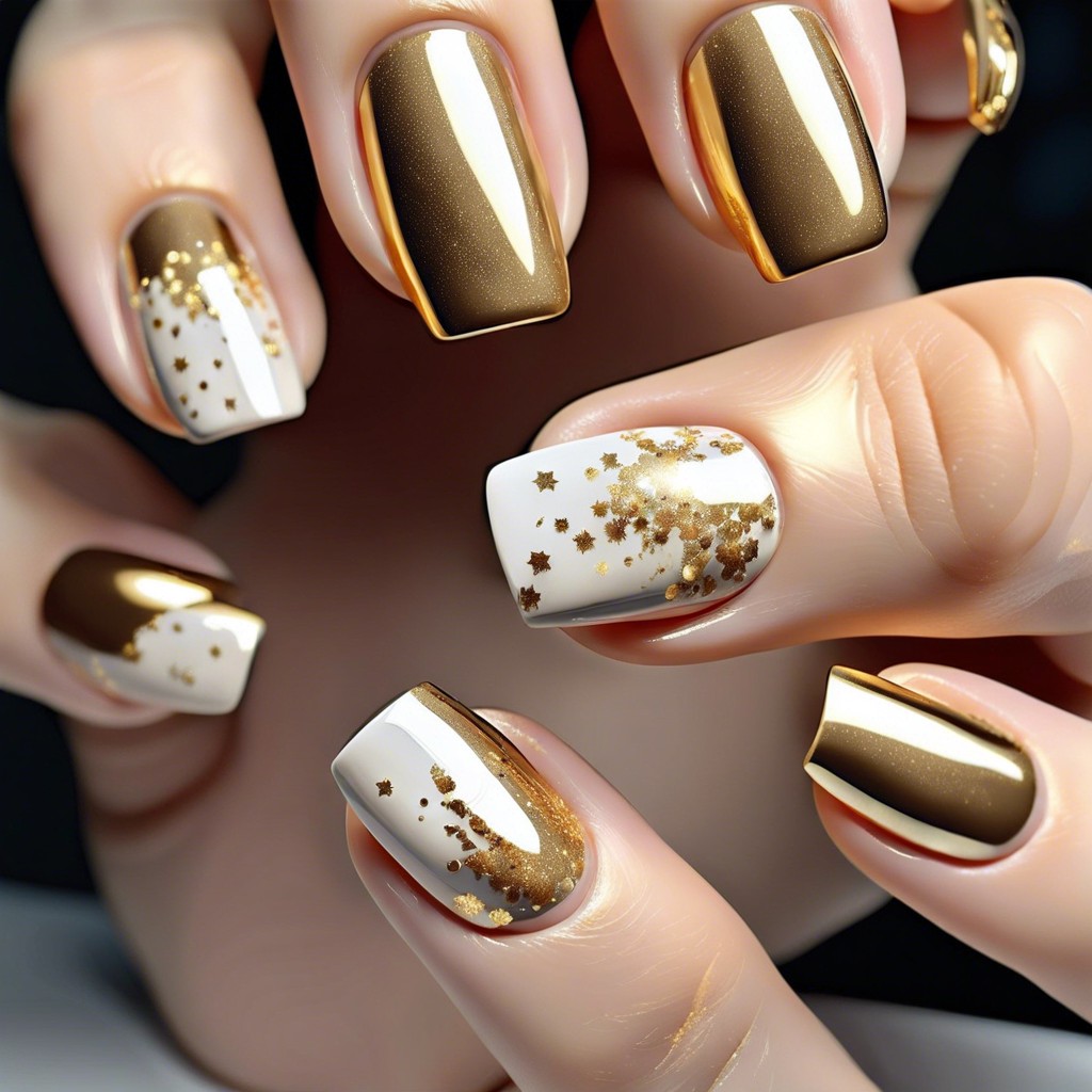 off white with gold flecks