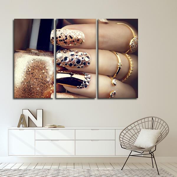 Nail Salon Wall Art. Printable Wall Art Set of 3. Nail Salon Decor