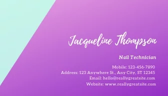 Unique Nail Salon Business Cards Designs And Templates