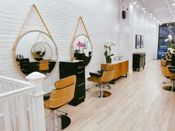 Chelsea NYC Hair Salon Design salon mirror