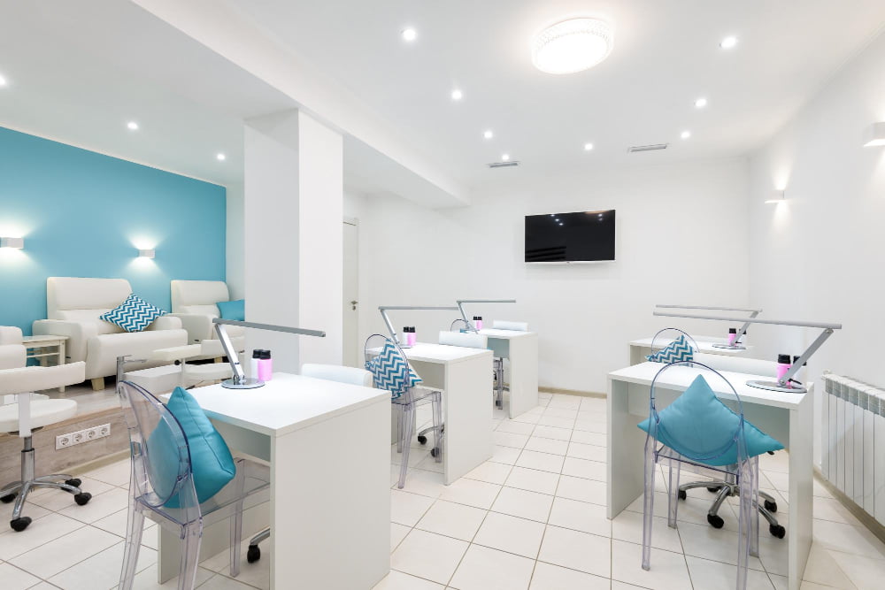 Nail Salon Interior Ambiance