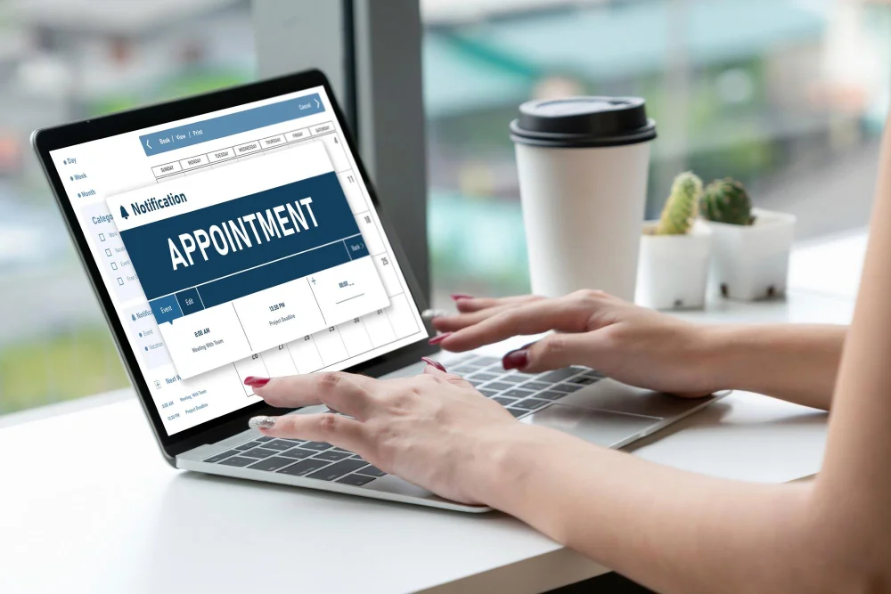 Online appointment booking calendar