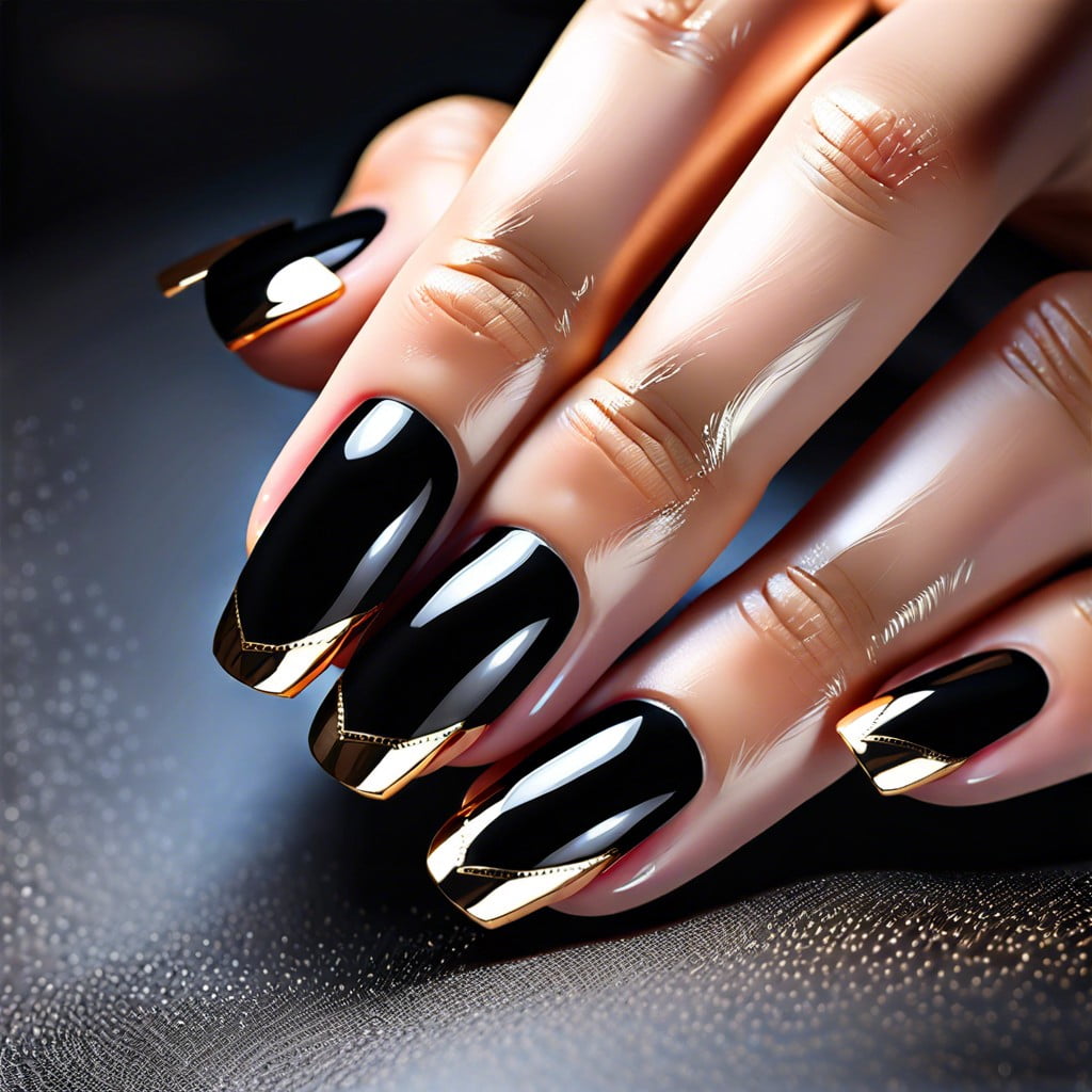 15 Classy Black Nail Designs For Elegant Inspiration