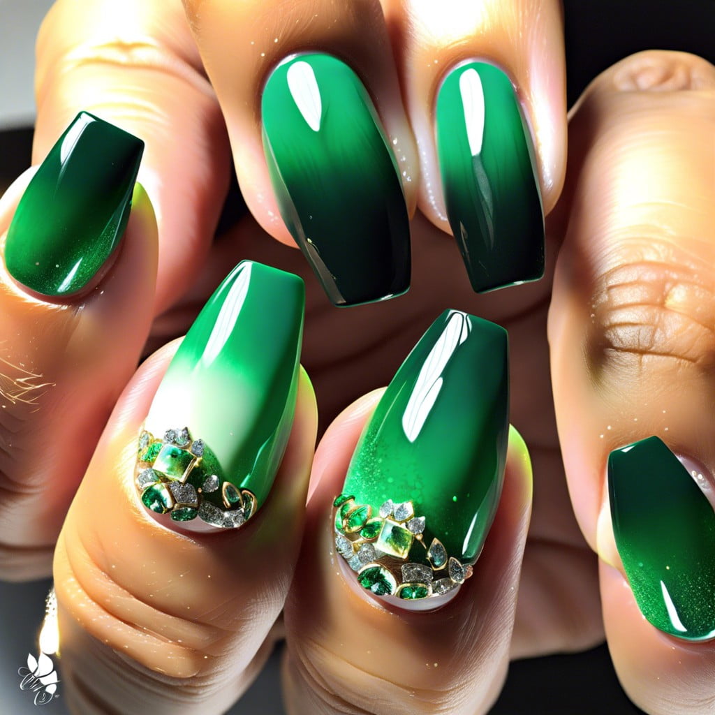 emerald ombre effect