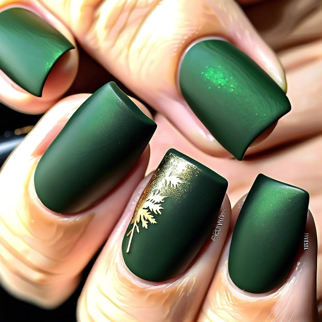 forest green with matte topcoat