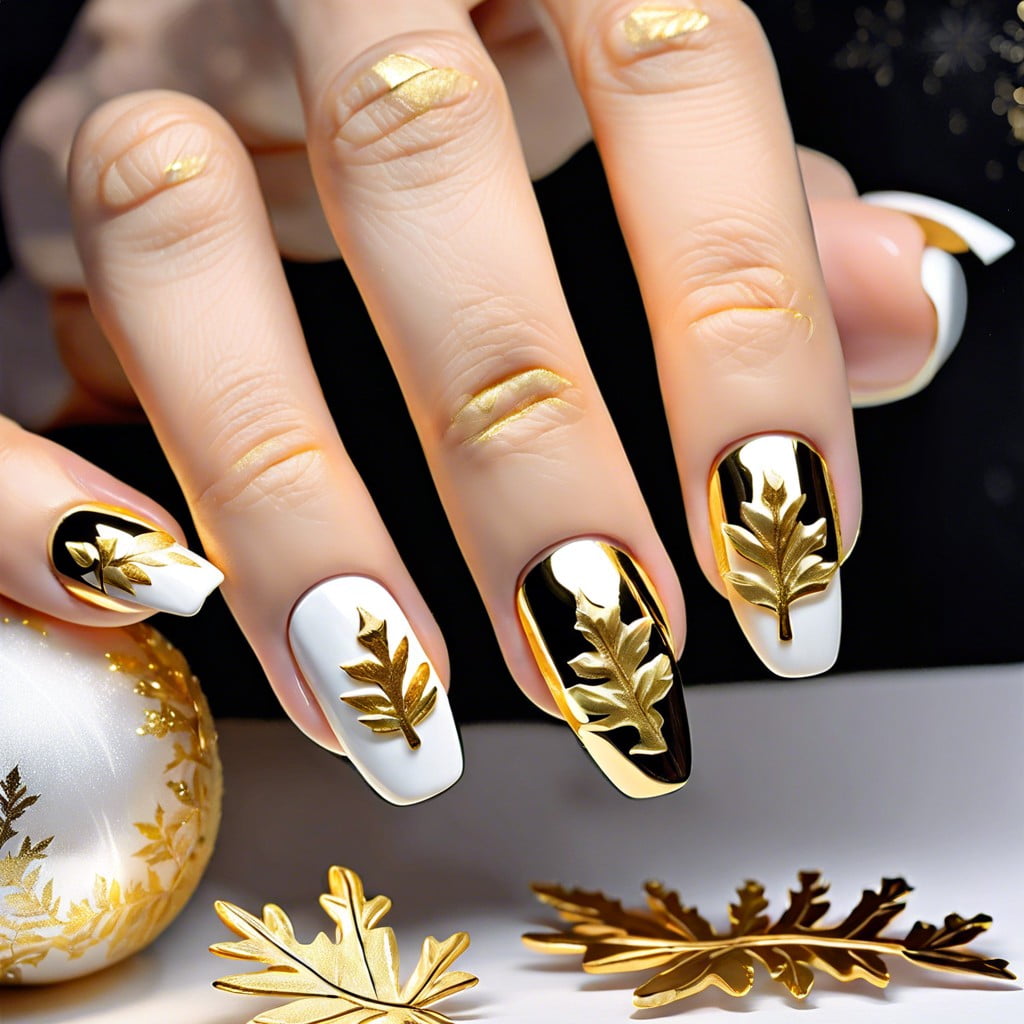 gold leaf embellishments