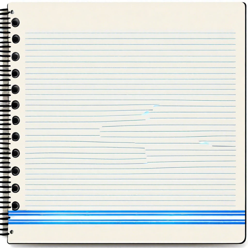 notebook paper lines and holes